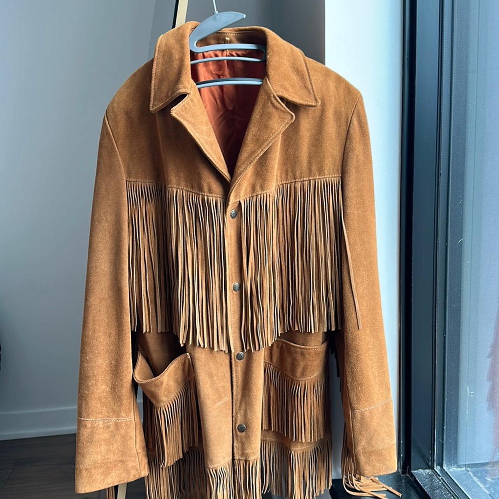 Leather suede vintage jacket